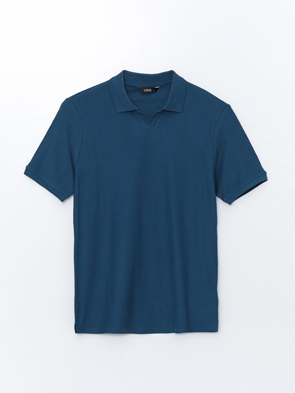 İndigo Polo Yaka Kısa Kollu Erkek Tişört-4