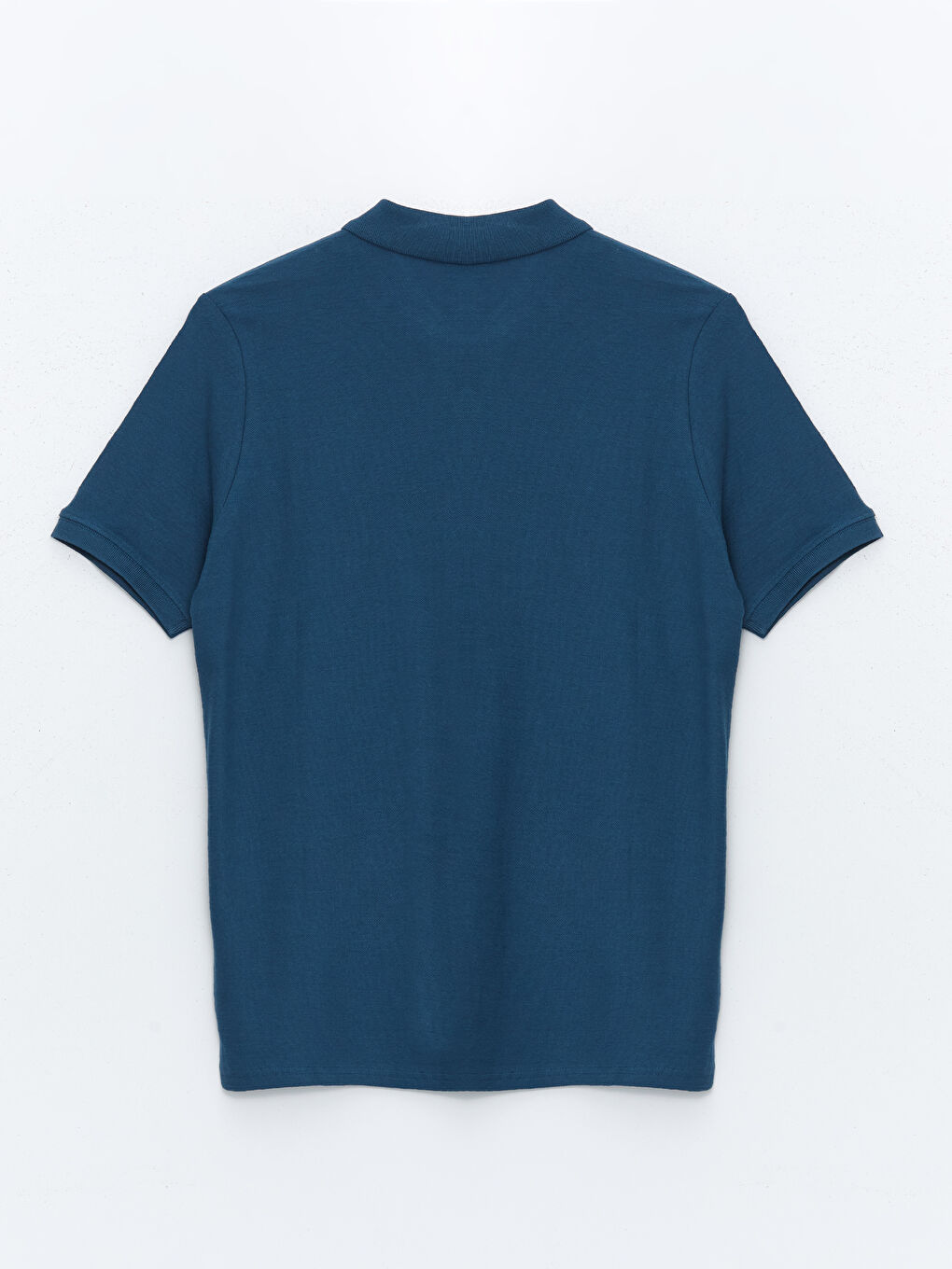 İndigo Polo Yaka Kısa Kollu Erkek Tişört-5