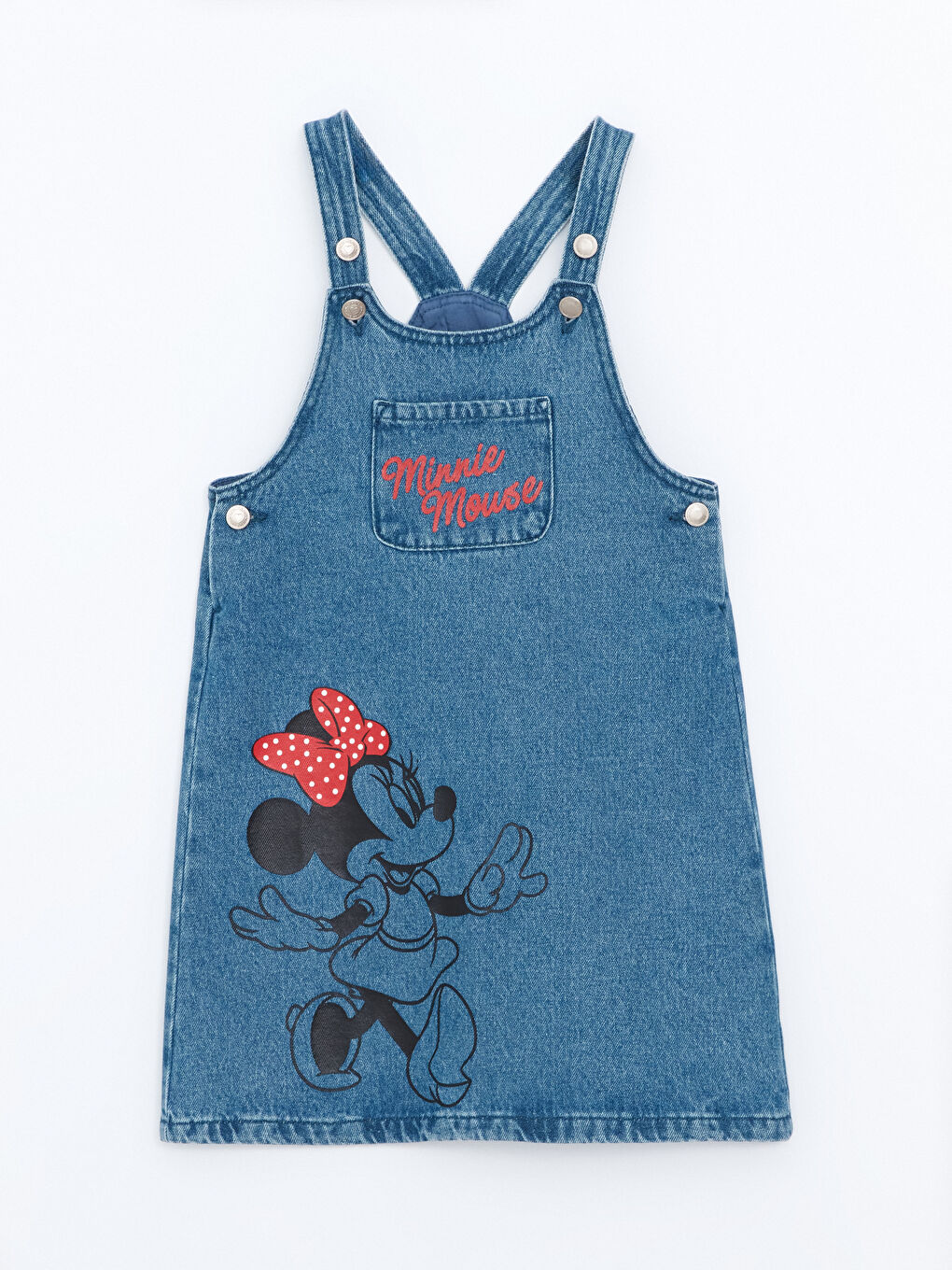 Square Collar Minnie Mouse Baby Girls' Denim Dress -S52835Z1-507