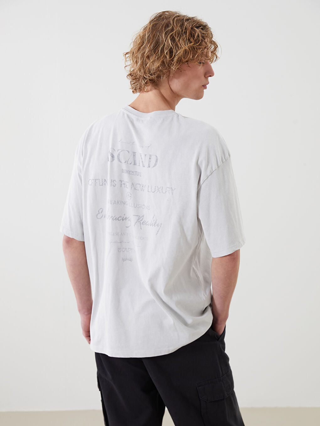 Crew Neck Short Sleeve Printed Combed Cotton Men's T-shirt -S52838Z8-KLU