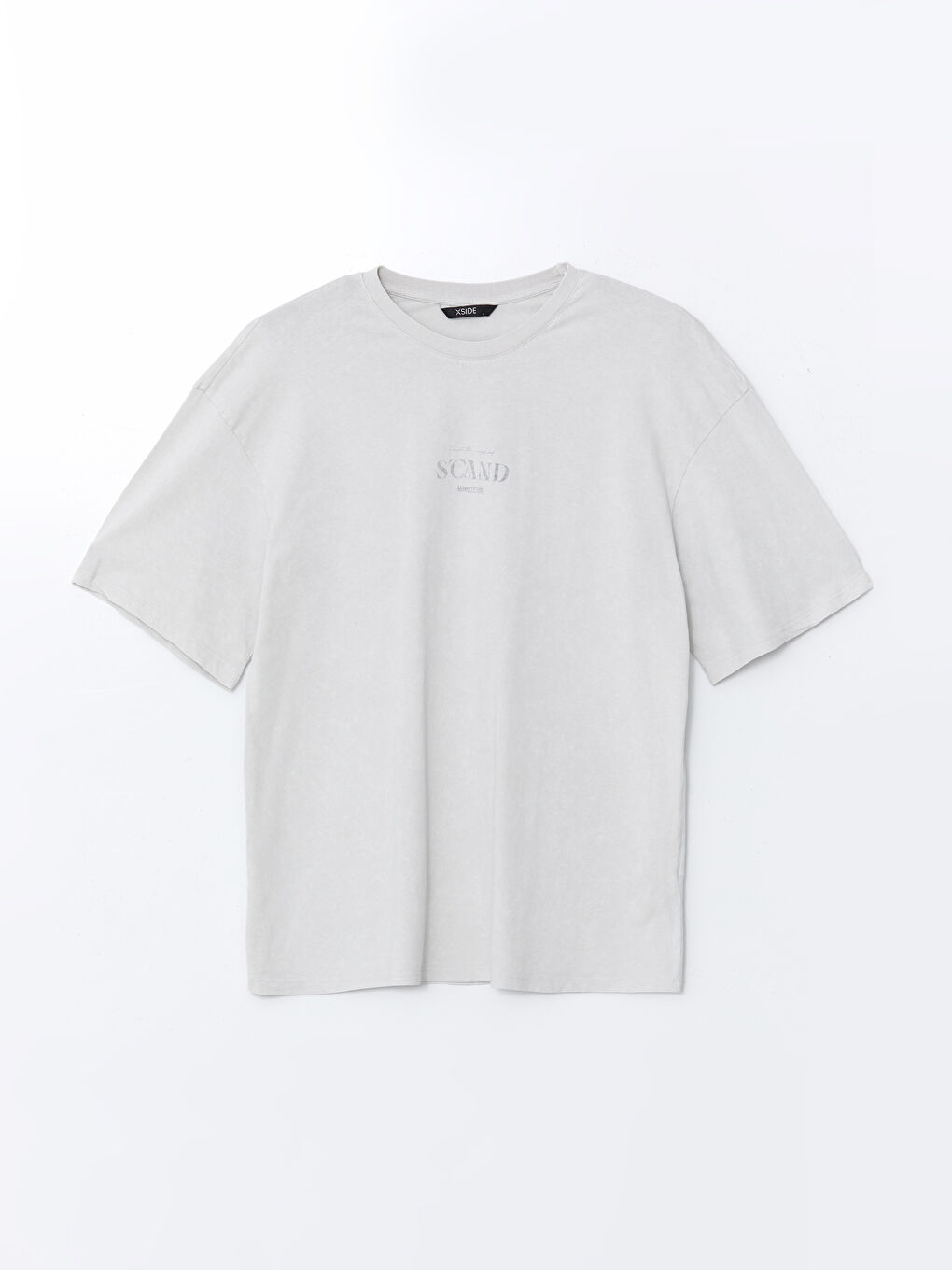 Crew Neck Short Sleeve Printed Combed Cotton Men's T-shirt -S52838Z8-KLU