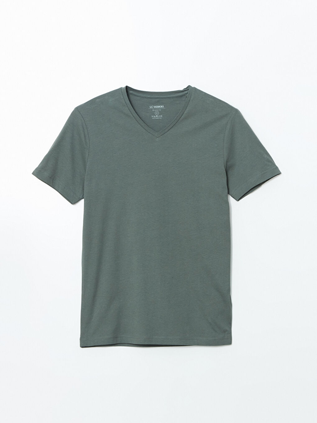 V-Neck Short Sleeve Jersey Men's T-Shirt -S52841Z8-H9D