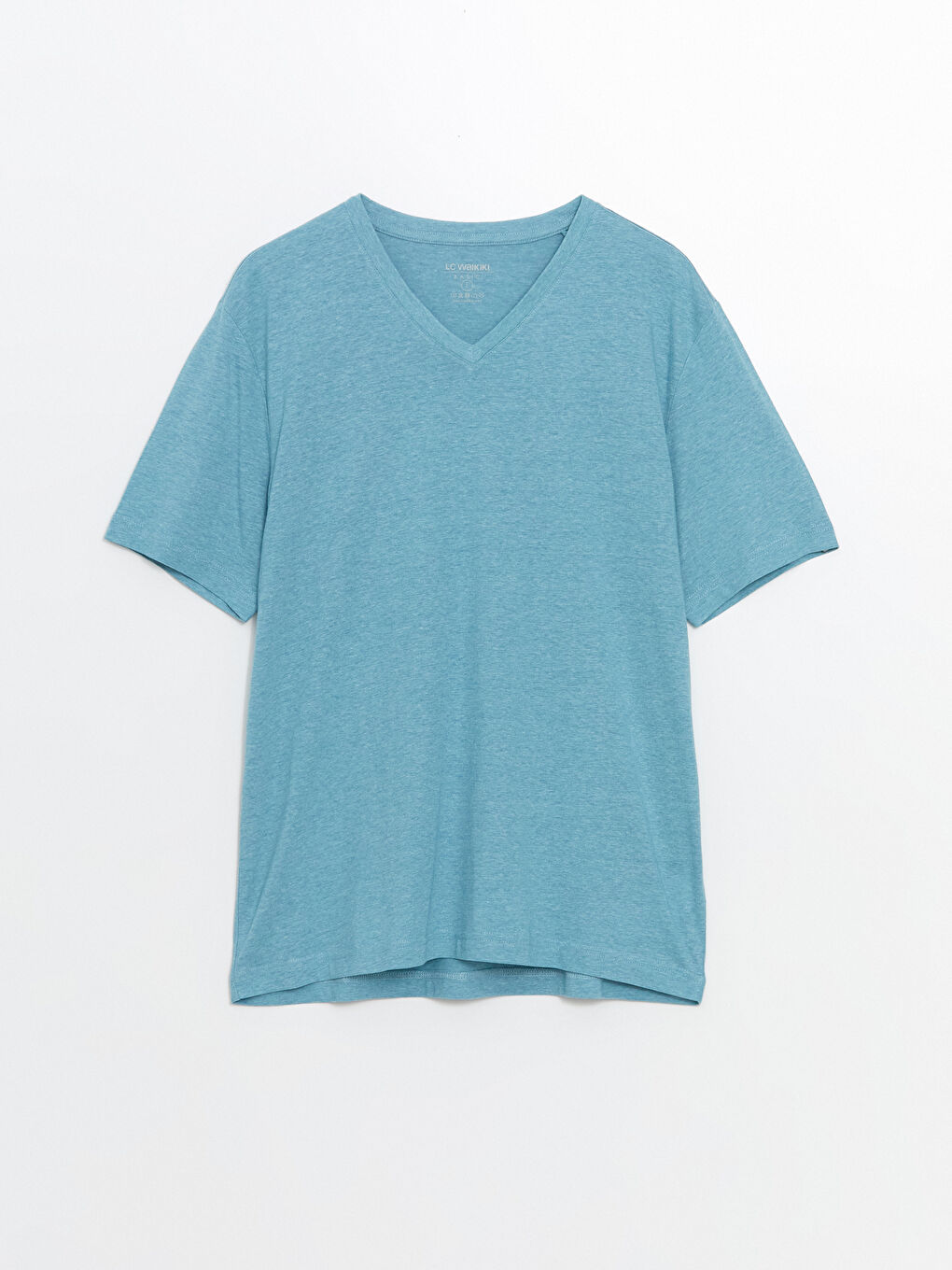 V-Neck Short Sleeve Jersey Men's T-Shirt -S52843Z8-LDB