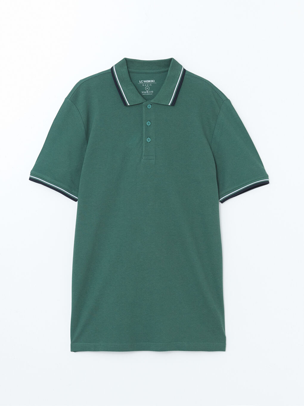 Polo Neck Short Sleeve Pique Men's T-Shirt -S52844Z8-HRB