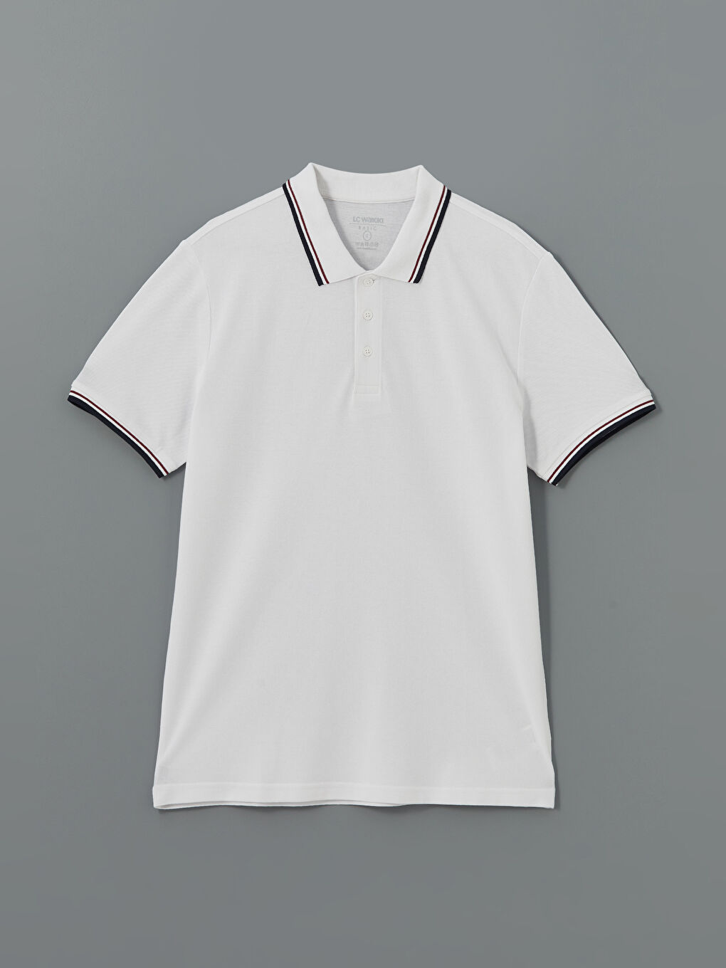 Polo Neck Short Sleeve Pique Men's T-Shirt -S52844Z8-Q6K