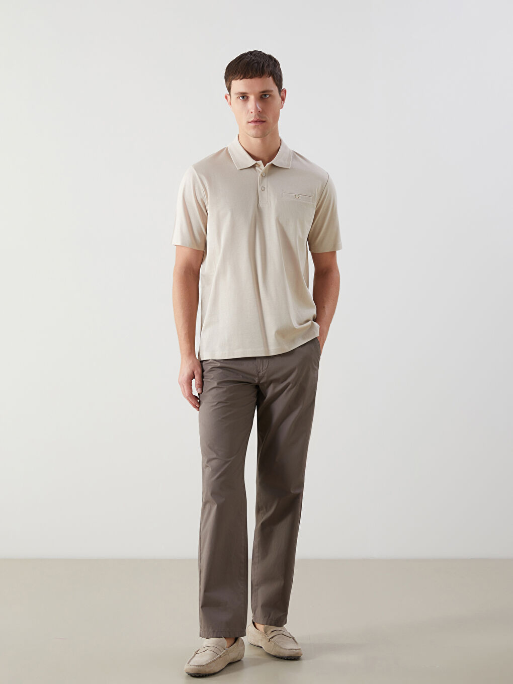 Polo Neck Short Sleeve Men's T-Shirt -S52847Z8-V0P