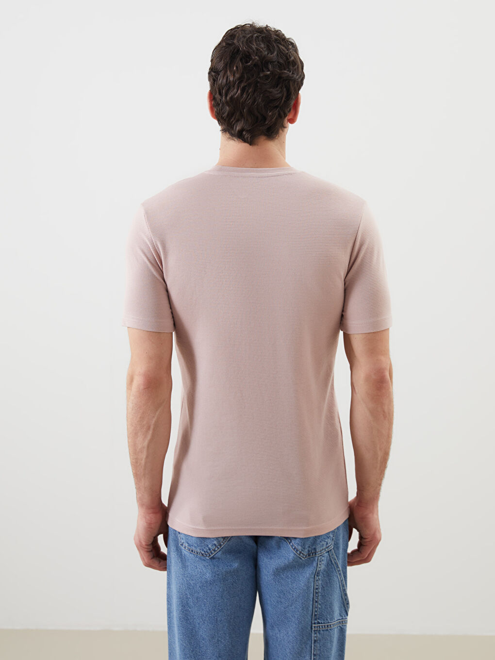 تيشيرت وردي رجل -S52849Z8-YVT