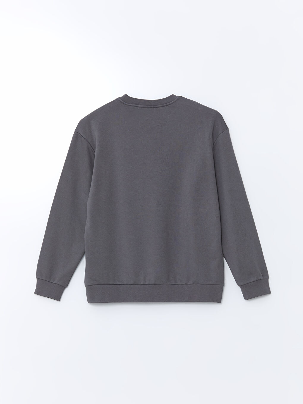 XSIDE Gri Bisiklet Yaka Uzun Kollu Baskılı Erkek Sweatshirt - 5