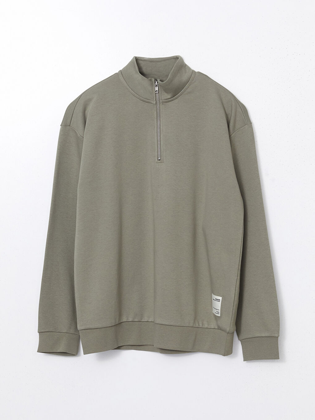 Turtle Neck Long Sleeve Men's Sweatshirt -S52862Z8-SEV