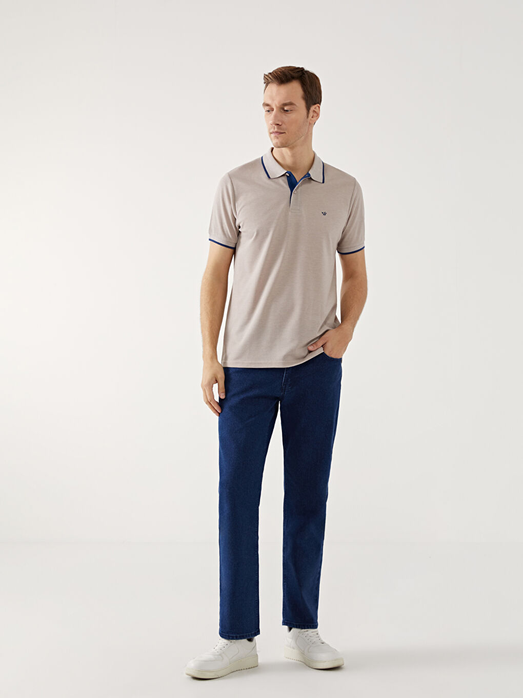 Polo Neck Plain Pique Men's T-Shirt -S52868Z8-DAJ