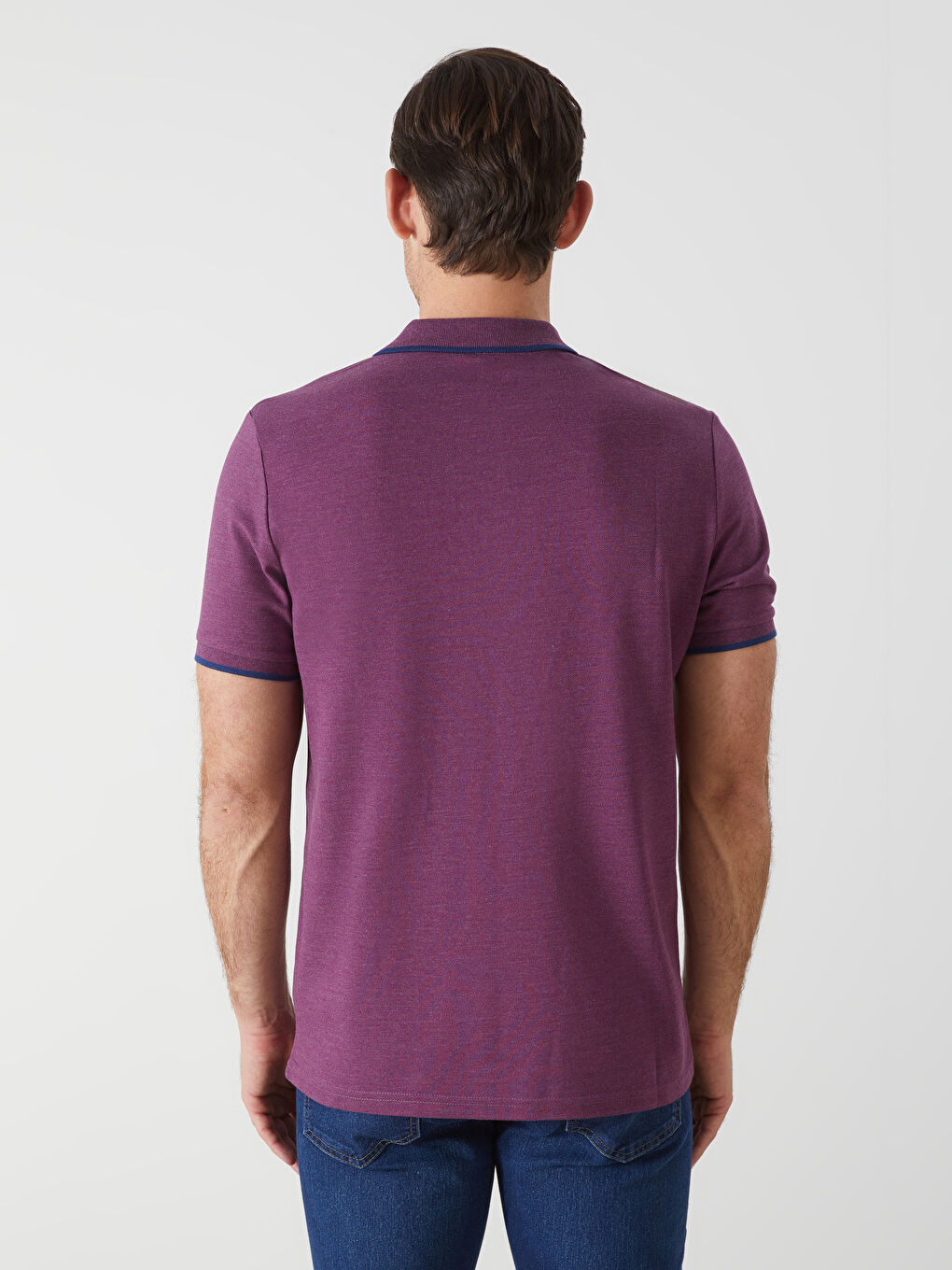 Polo Neck Plain Pique Men's T-Shirt -S52868Z8-LCP