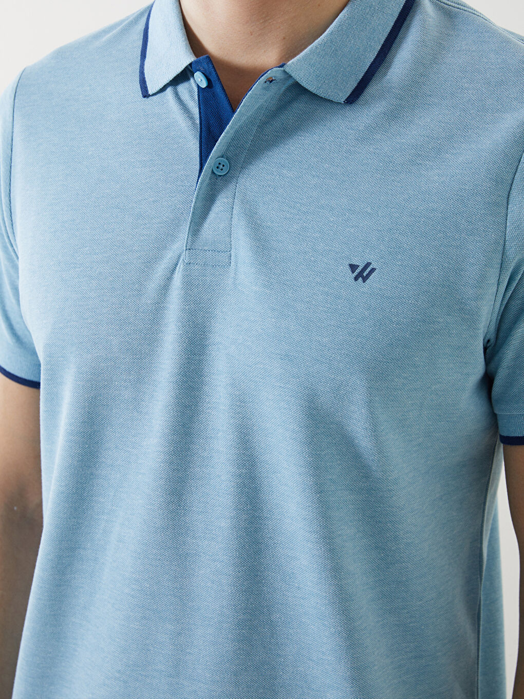 Polo Neck Plain Pique Men's T-Shirt -S52868Z8-LDB