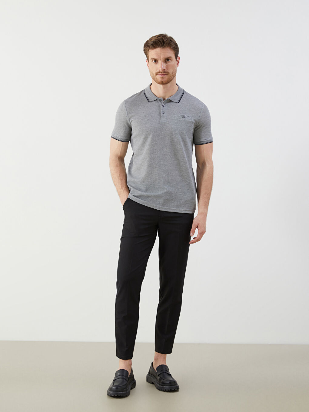 تيشيرت انثراسايت / رمادي داكن رجل -S52872Z8-DVG