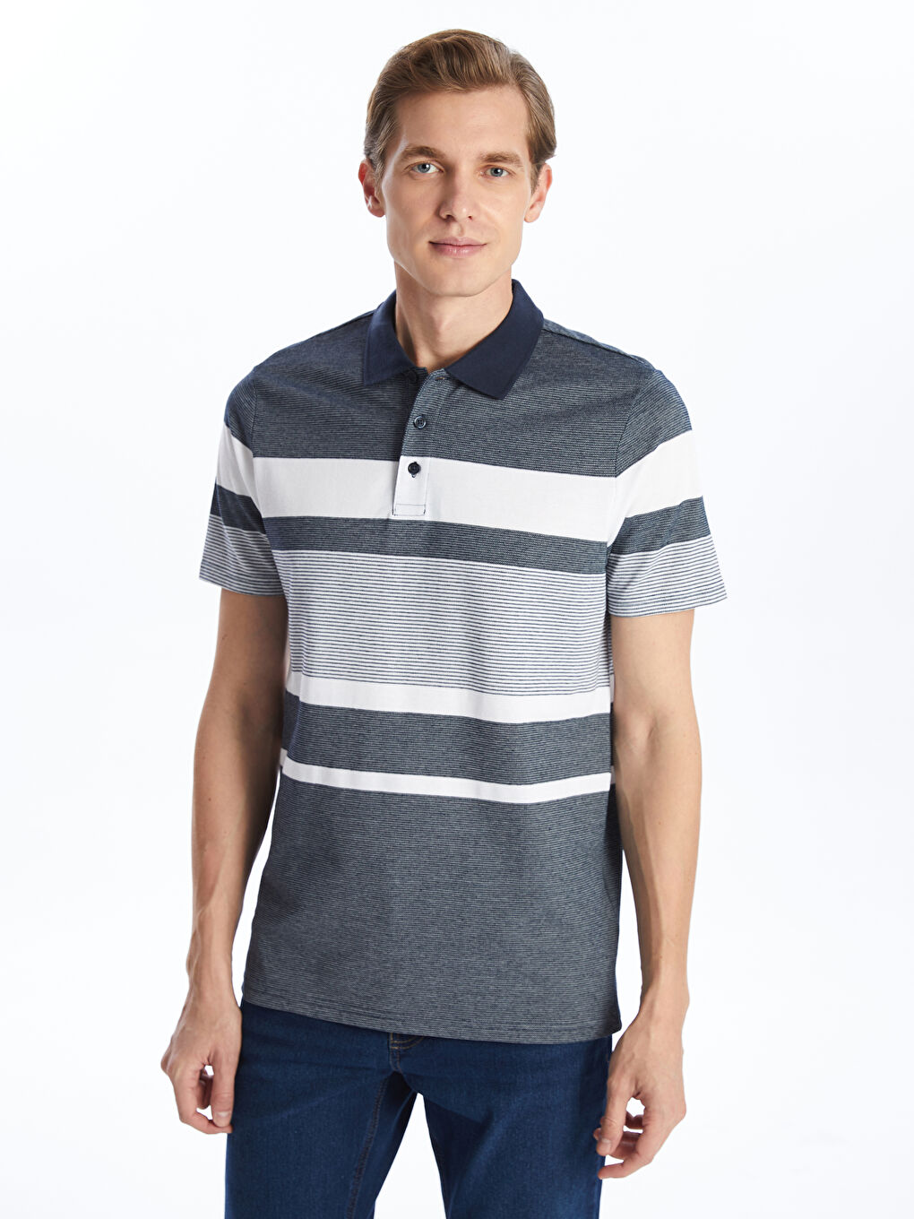 Prugasta polo majica kratkog rukava -S52874Z8-LGS