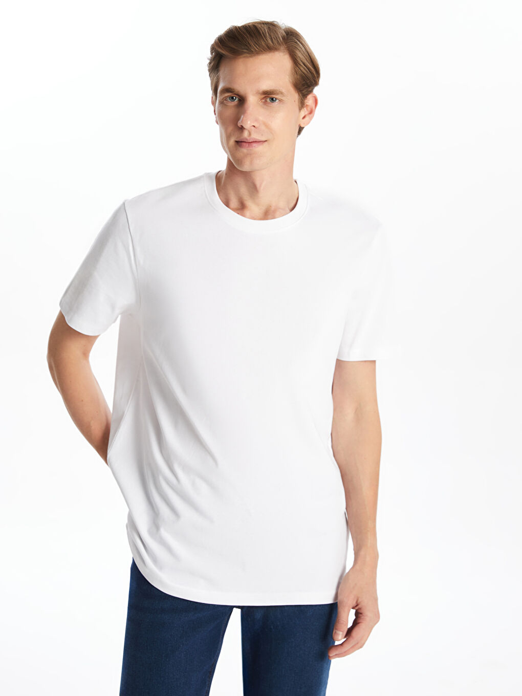 Crew Neck Jersey Men's T-Shirt -S52876Z8-Q6K