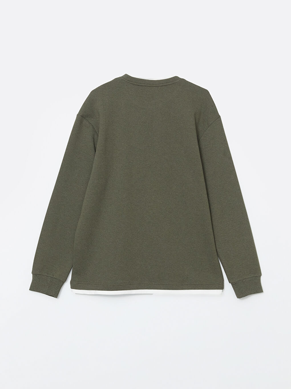 XSIDE Yeşil Bisiklet Yaka Uzun Kollu Erkek Sweatshirt - 5