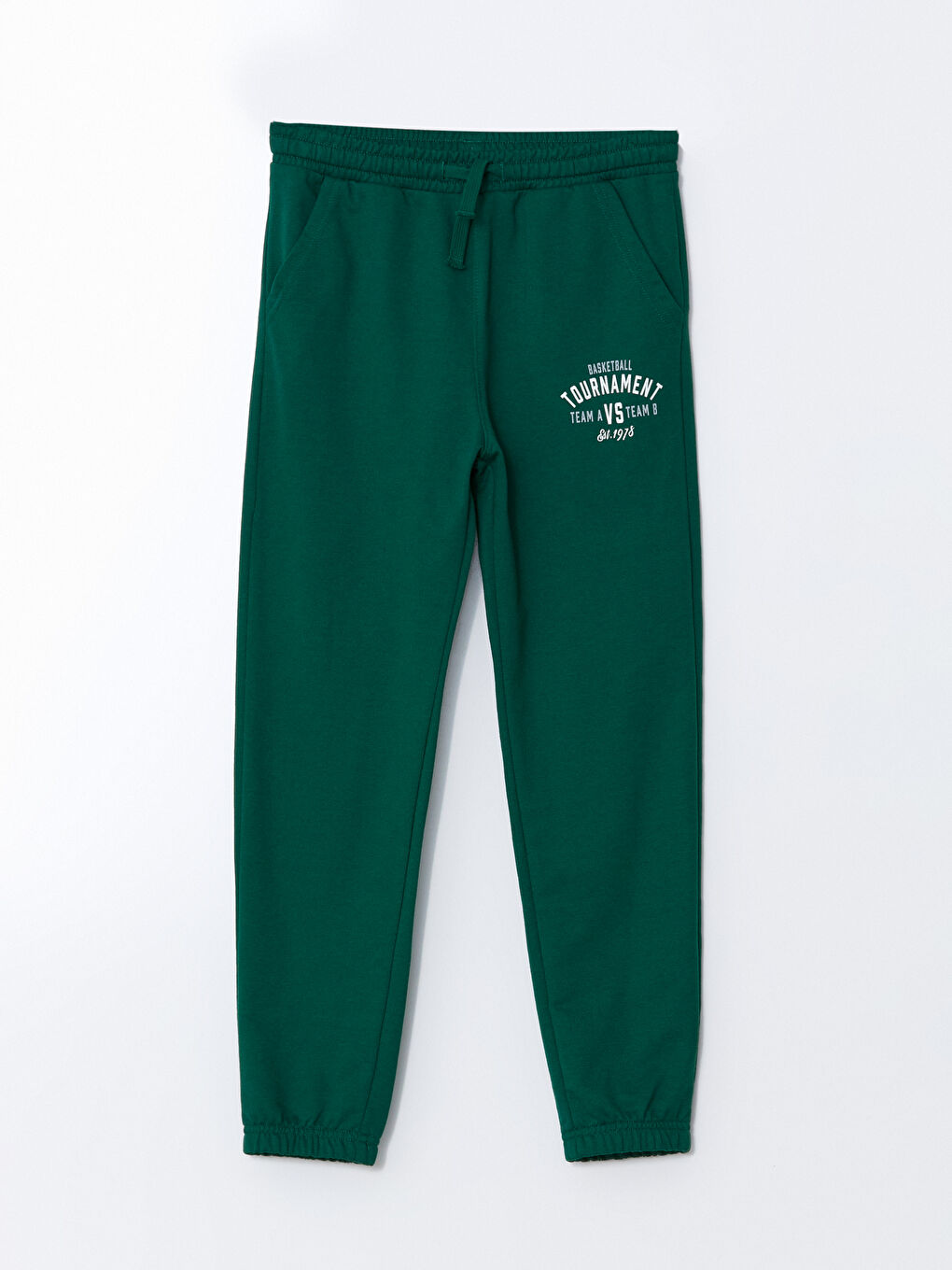 Yeşil Beli Lastikli Erkek Çocuk Jogger  Eşofman Altı