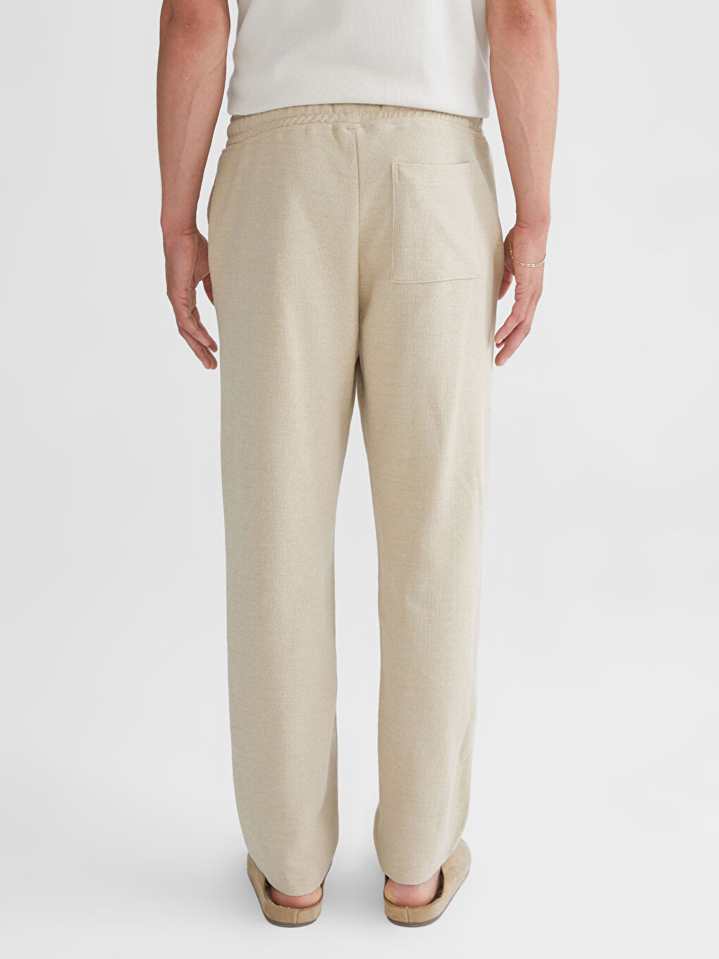 Bej Rahat Kalıp Erkek Pantolon-6