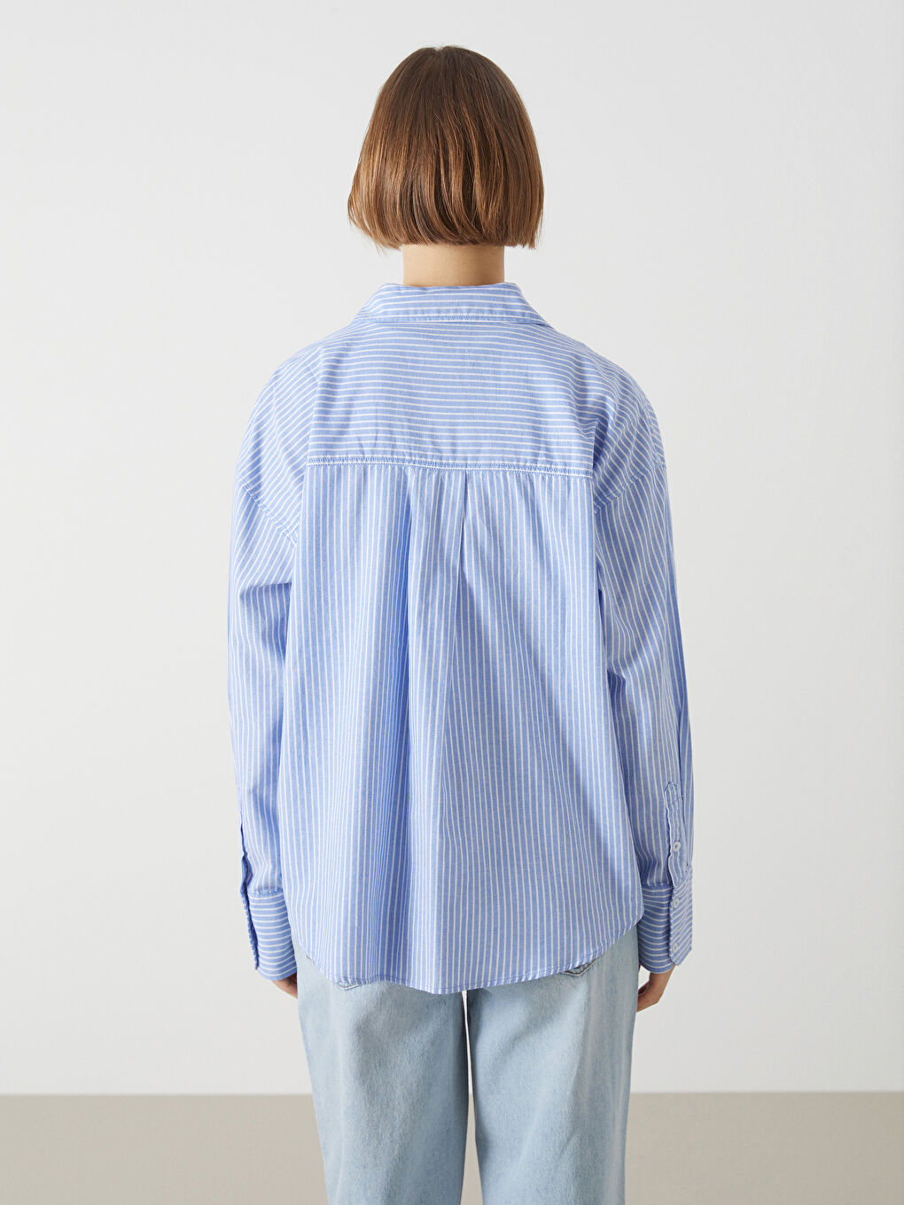 XSIDE Gestreiftes Oversize-Hemd für Damen -S52944Z8-LEN
