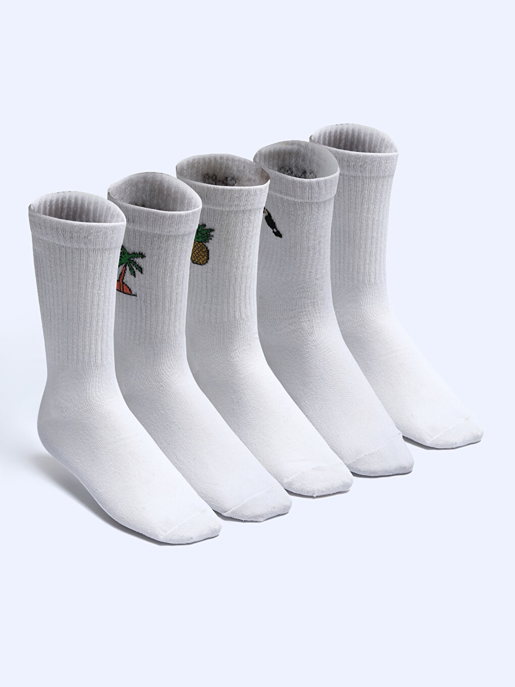 Chaussettes de cheville à motifs pour Hommes Lot de 5 pièces