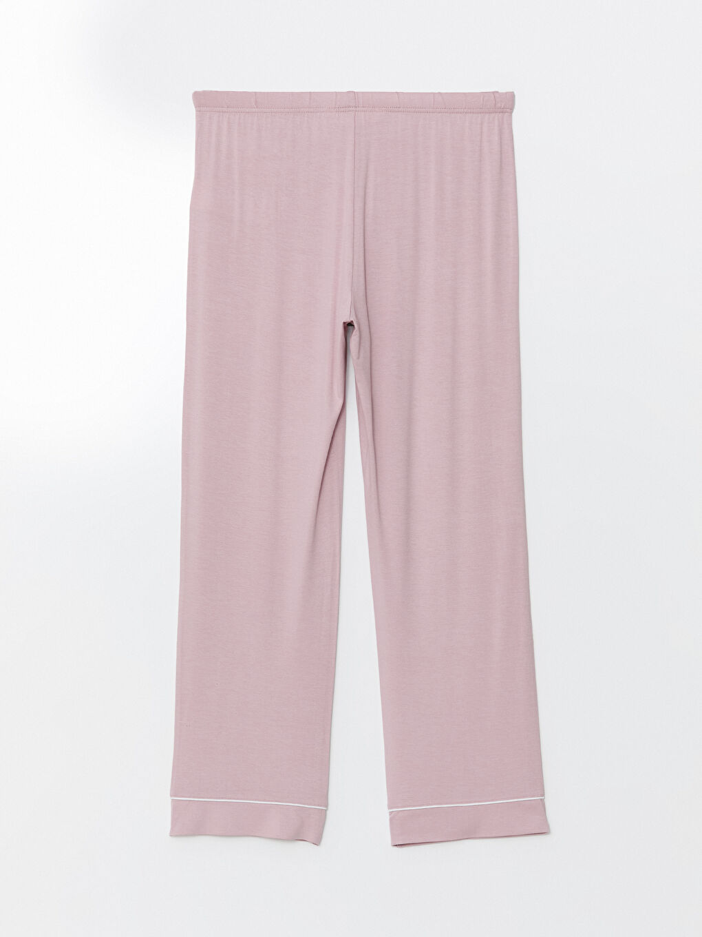 Lila Beli Lastikli Kadın Pijama Alt-1