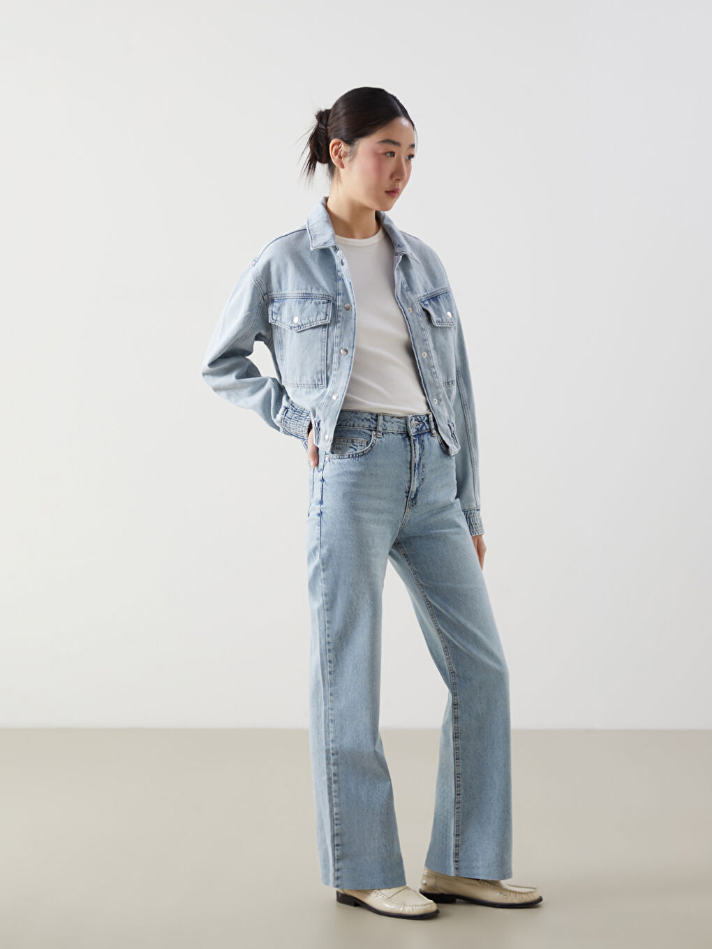 XSIDE Jeans für Damen mit weitem Bein -S53012Z8-S7C