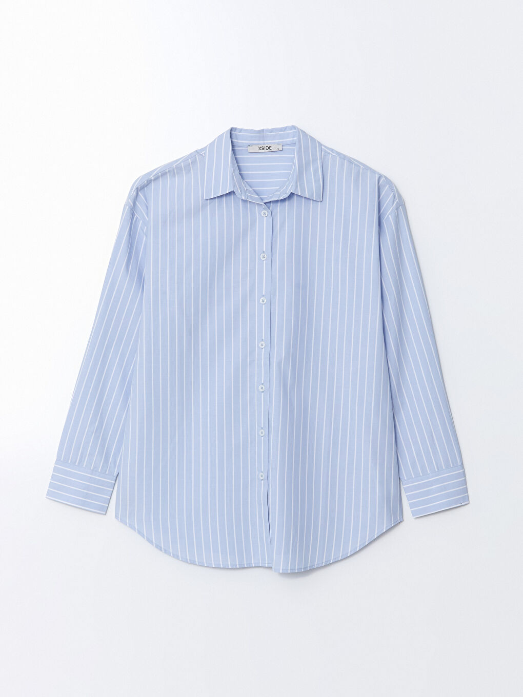 Loose Fit Poplin Women's Shirt -S53013Z8-LEN