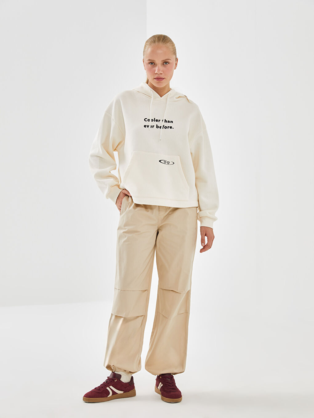 Elastic Waist Women's Jogger Trousers -S53023Z8-CTL