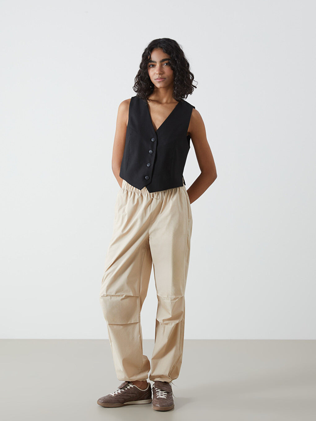 Pantaloni Jogger Cu Talie Elastică Pentru Femei