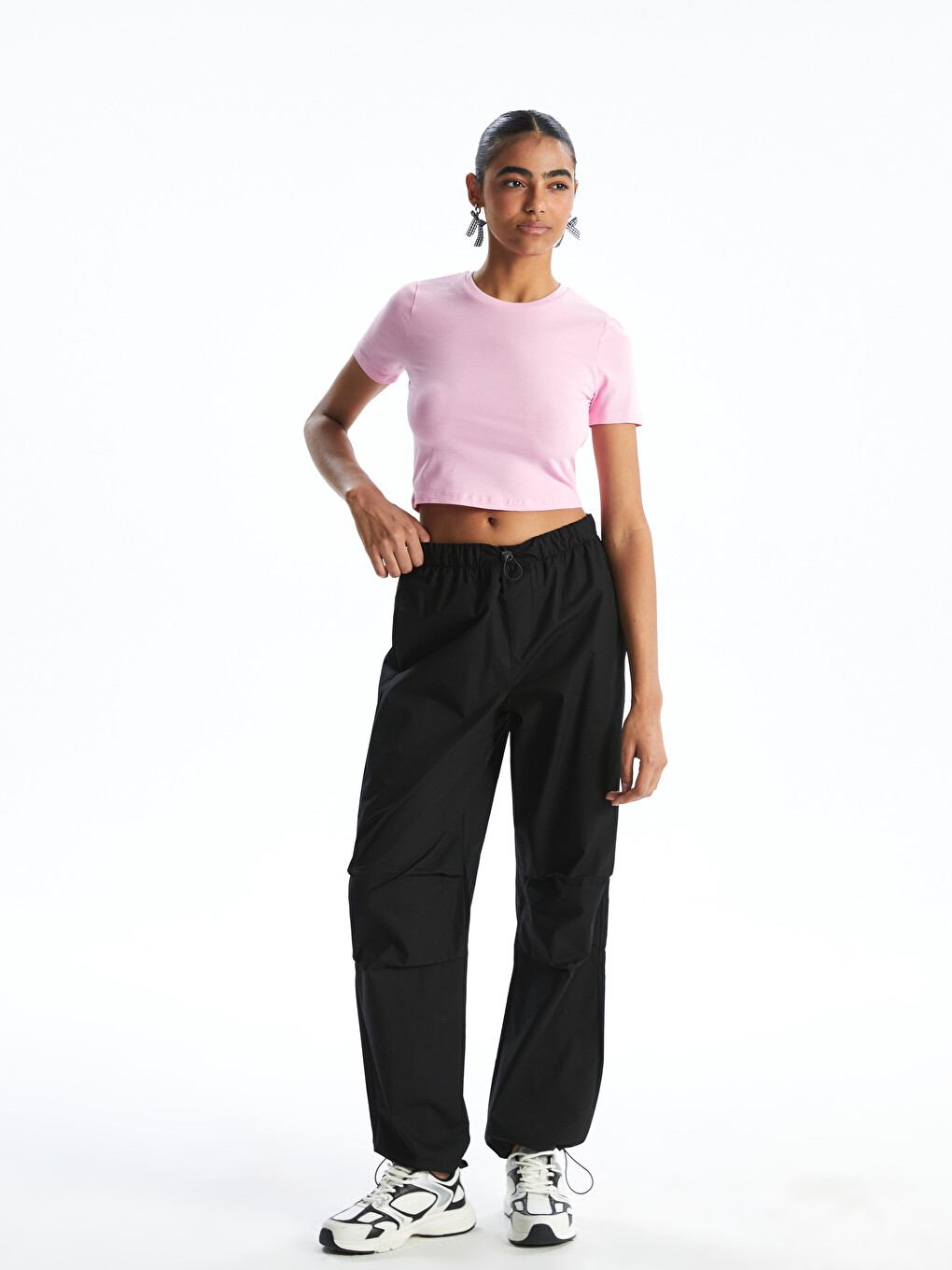 Pantaloni Jogger Cu Talie Elastică Pentru Femei