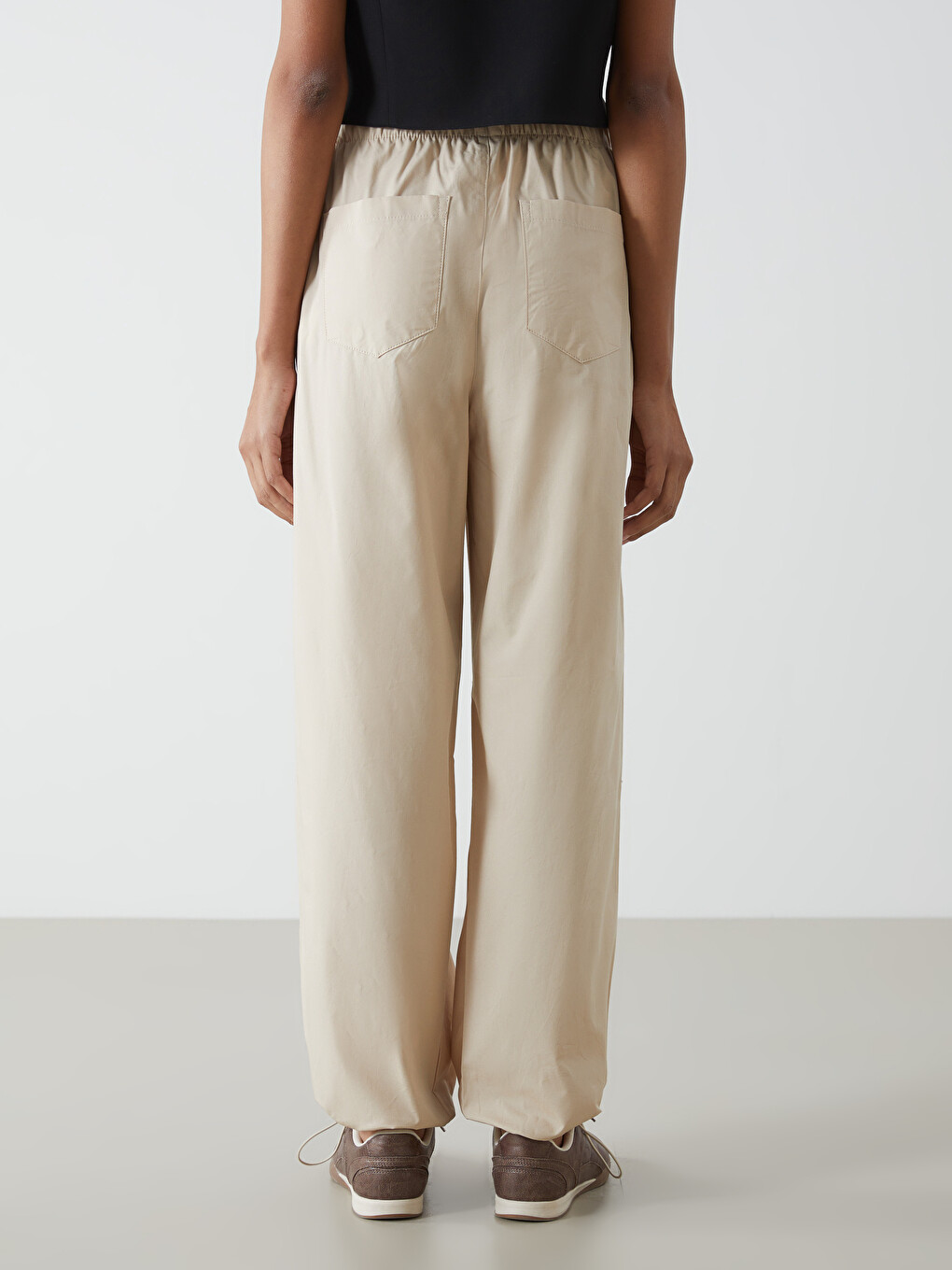 Pantaloni Jogger Cu Talie Elastică Pentru Femei-3