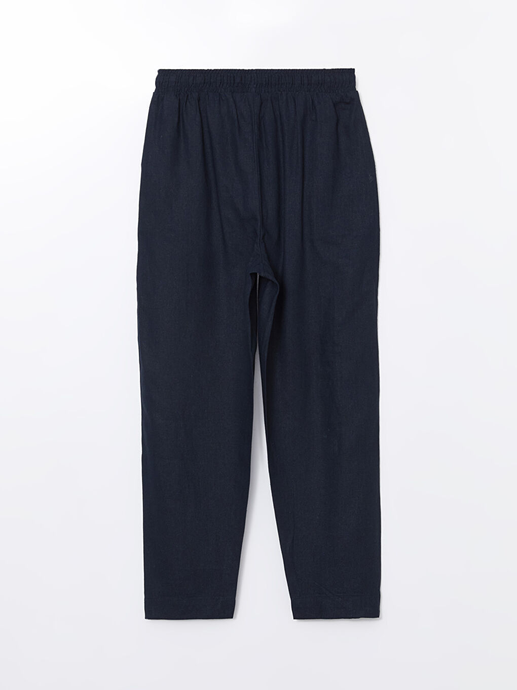 Women's Elastic Waist Linen Blend Trousers -S53025Z8-CSH