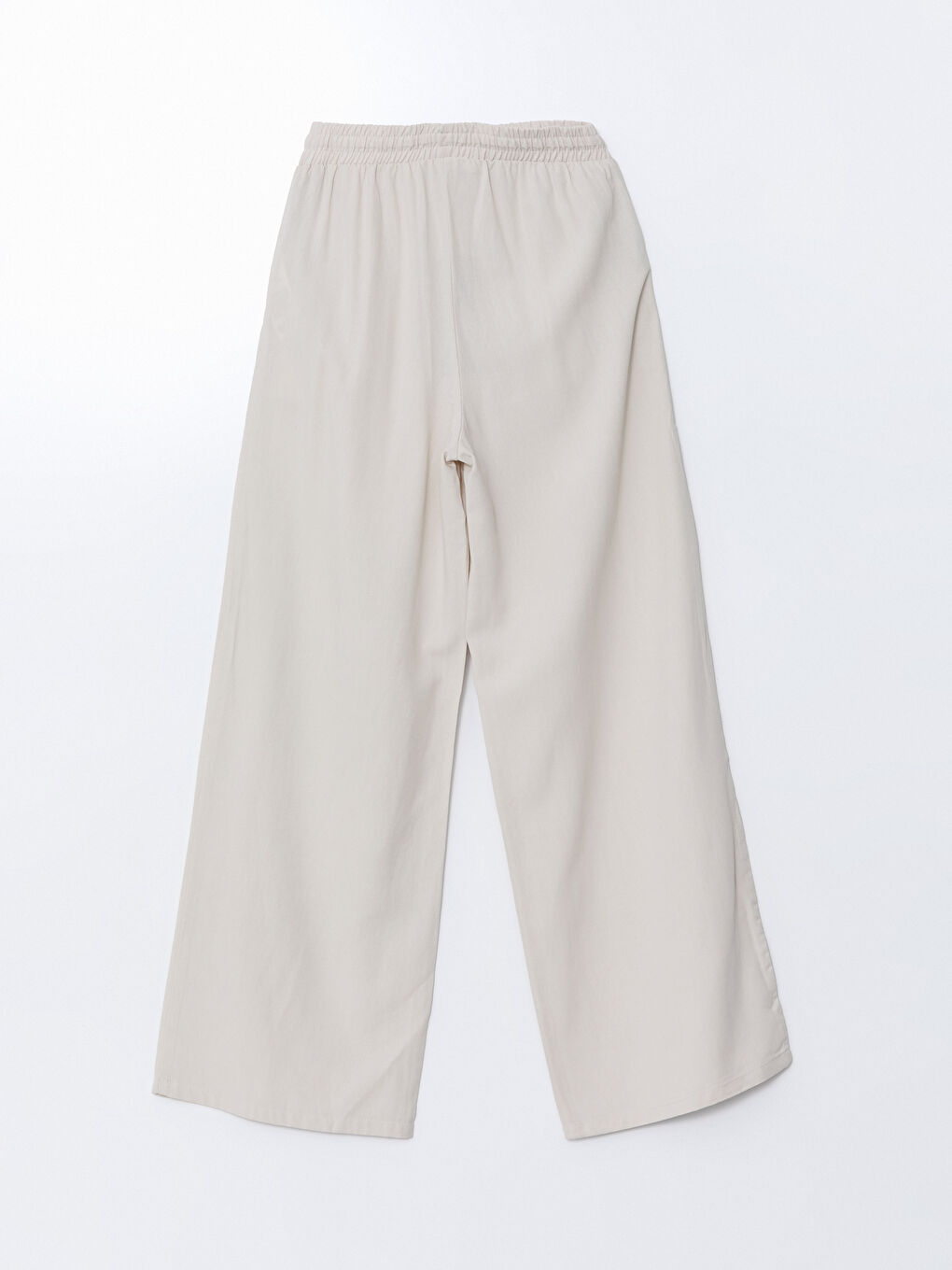 Women's Elastic Waist Linen Blend Trousers-7