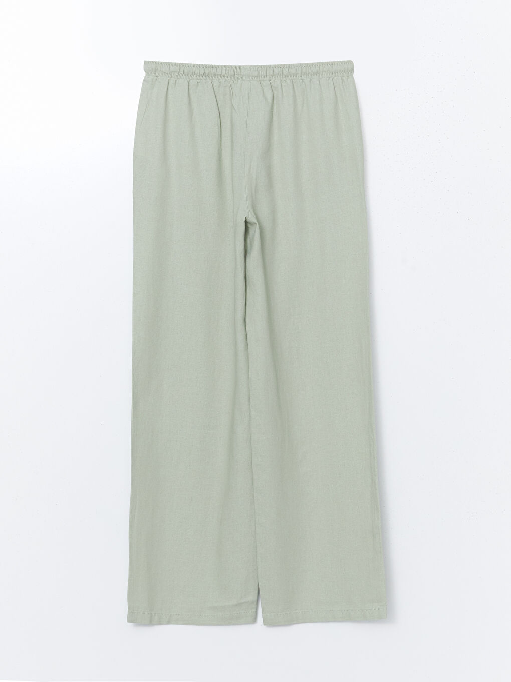 Pantalone za žene od mešavine lana sa elastičnim strukom -S53028Z8-SRB