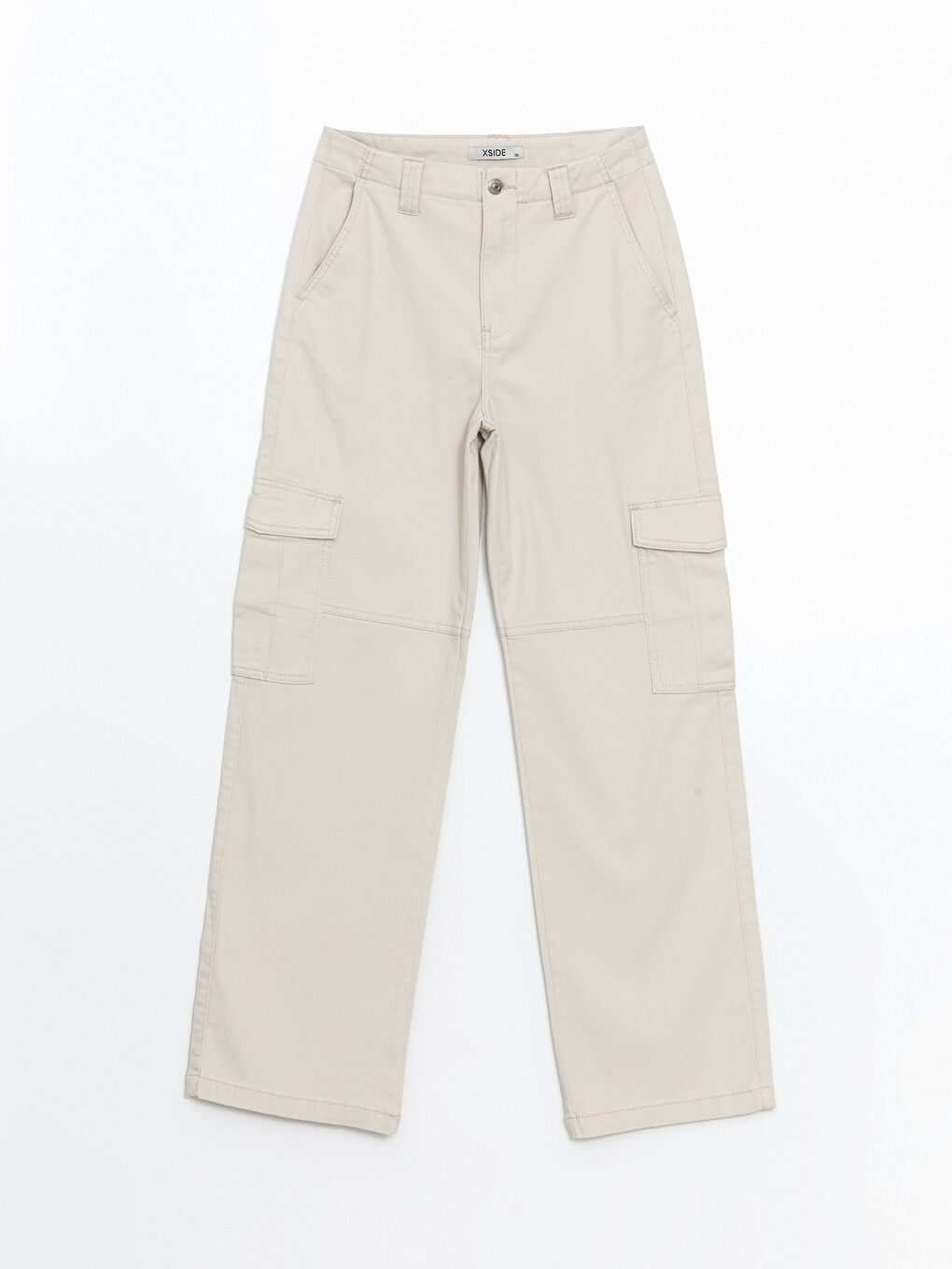 Regular fit kargo pantalone od gabardena za žene -S53031Z8-CTL