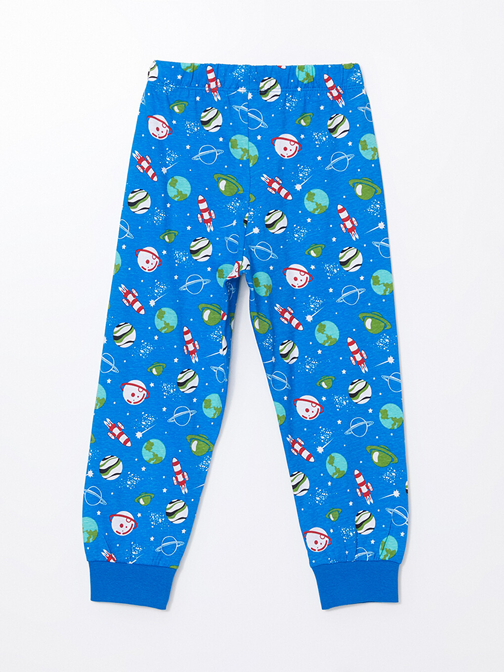 Mavi Baskılı Erkek Çocuk Jogger Pijama Altı-1