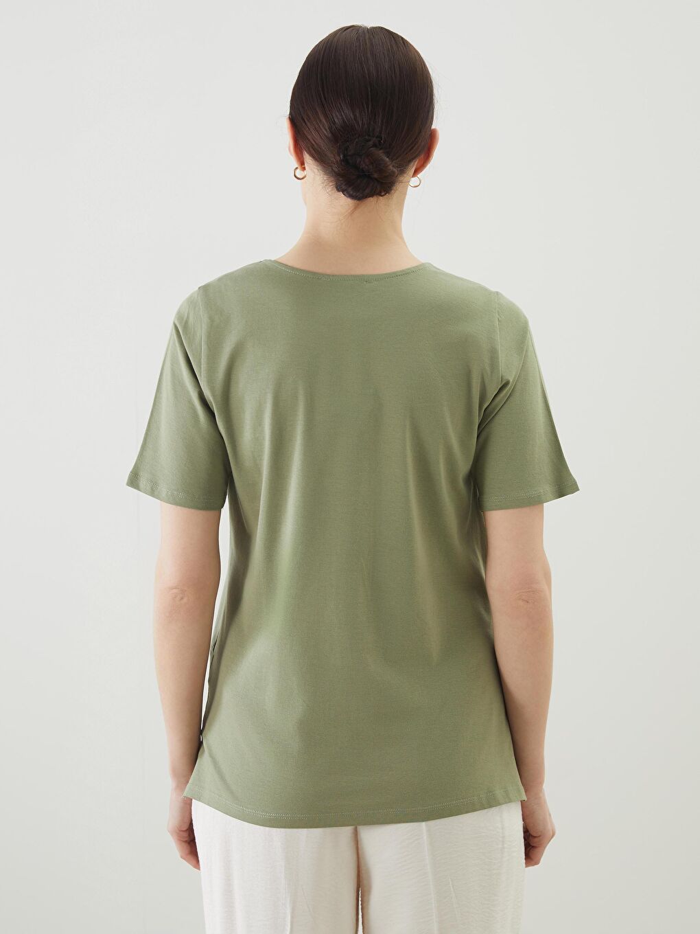 LCW Grace Rundhalsausschnitt Blumiges T-Shirt für Damen -S53091Z8-GUY