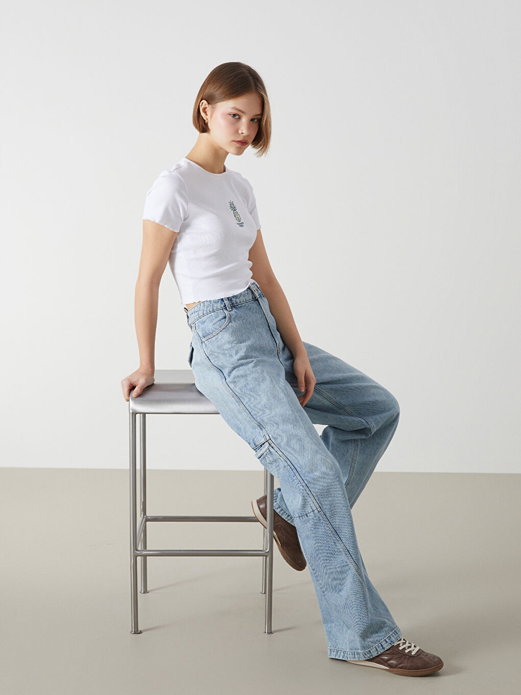 Wideleg Women's Jeans -S53105Z8-S54