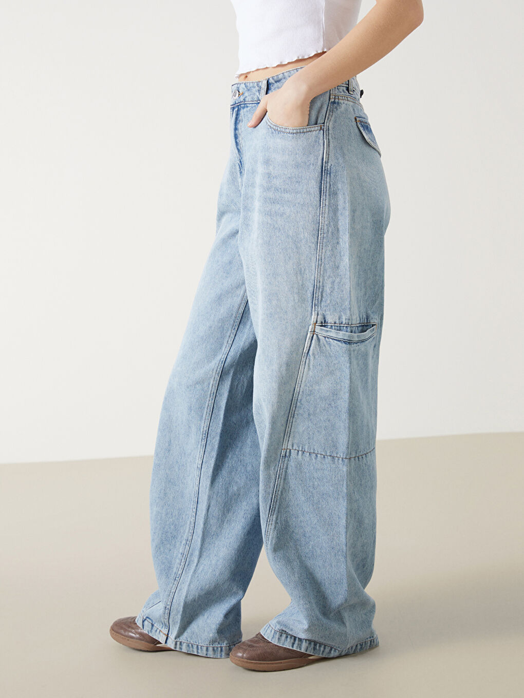 Wideleg Women's Jeans -S53105Z8-S54