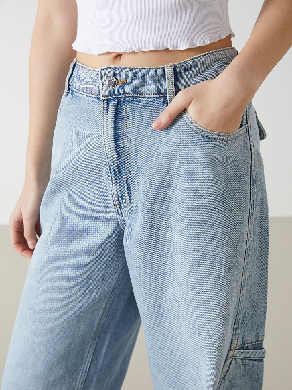 Wideleg Women's Jeans -S53105Z8-S54