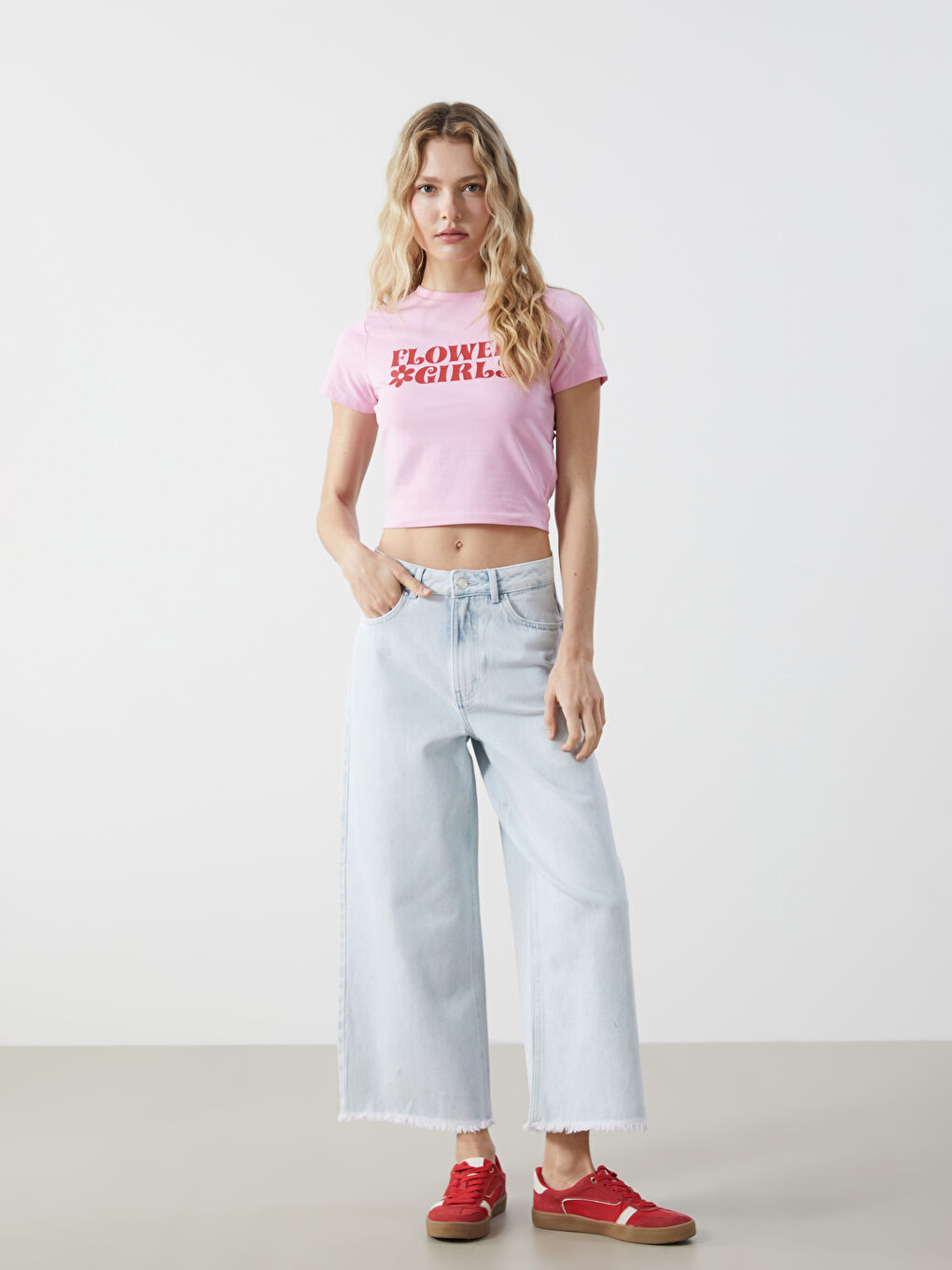 Wideleg Women's Jeans -S53109Z8-S1D