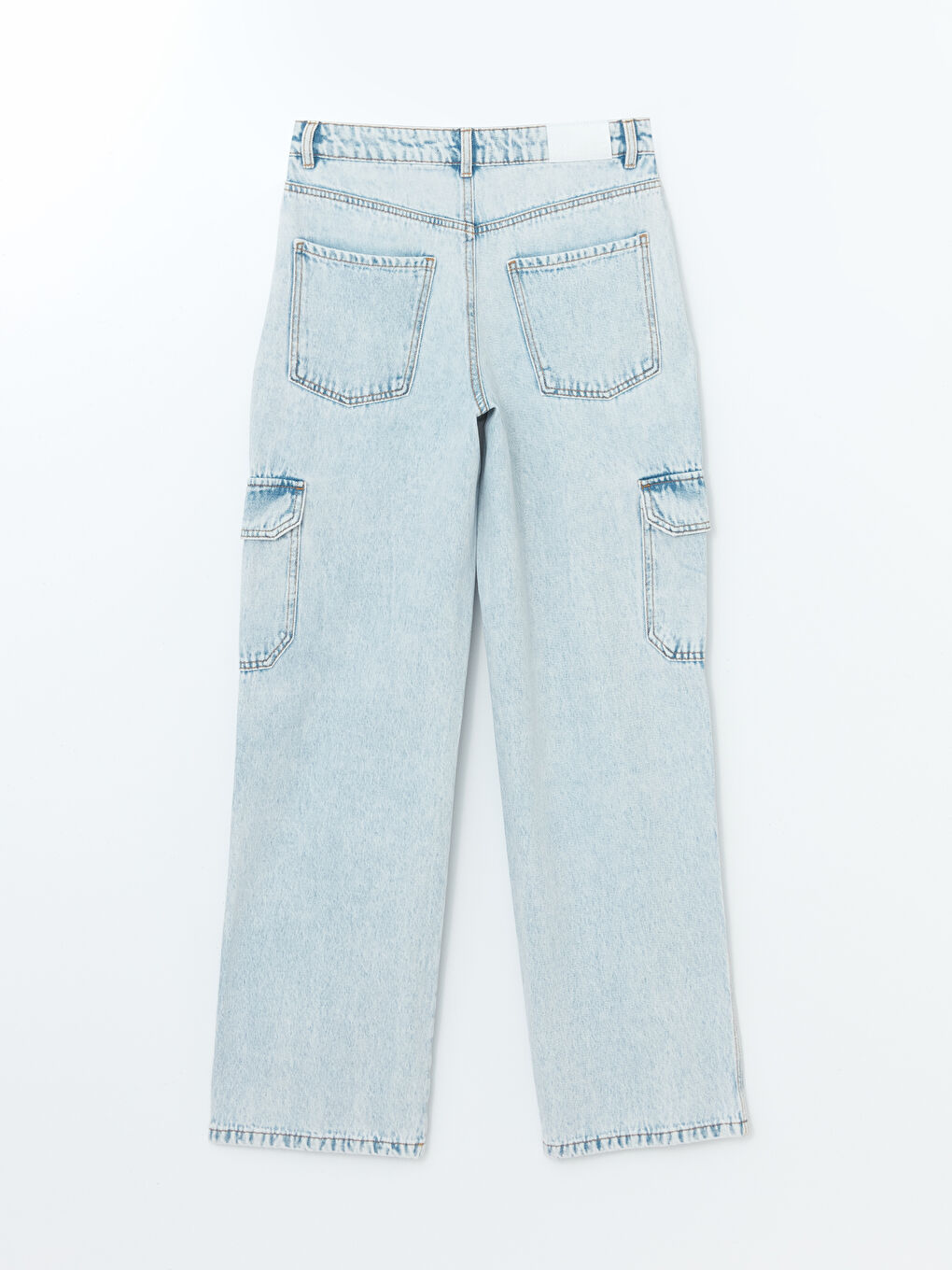 Wideleg Women's Cargo Jeans -S53111Z8-S54