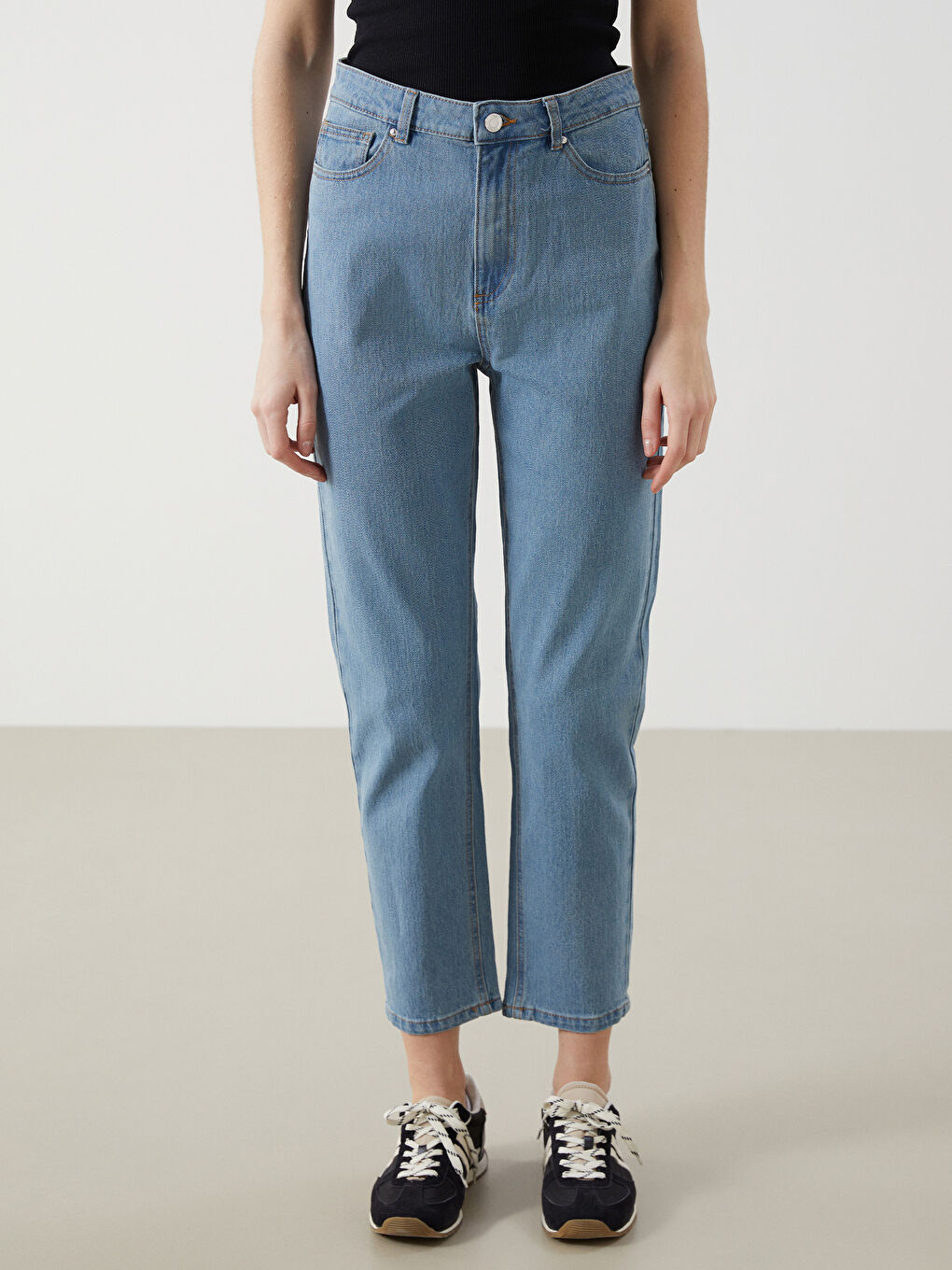High Waist Mom Fit Women's Jeans -S53113Z8-S1D