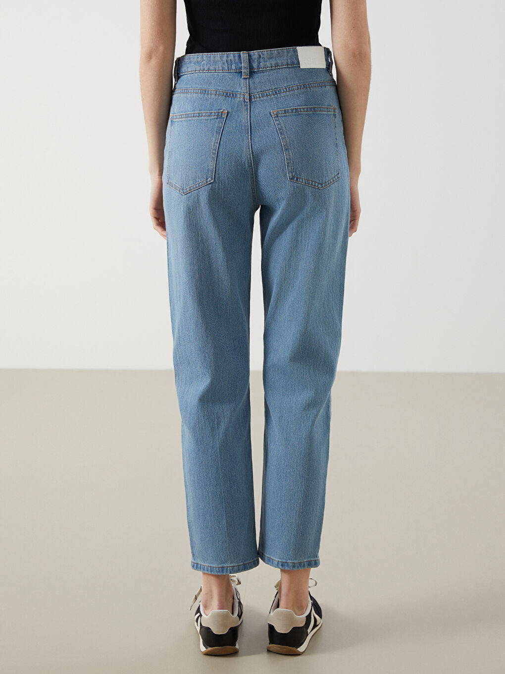 High Waist Mom Fit Women's Jeans -S53113Z8-S1D