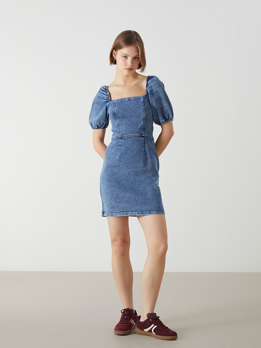 Woman BLUE Denim Dress -S53118Z8-Q6L