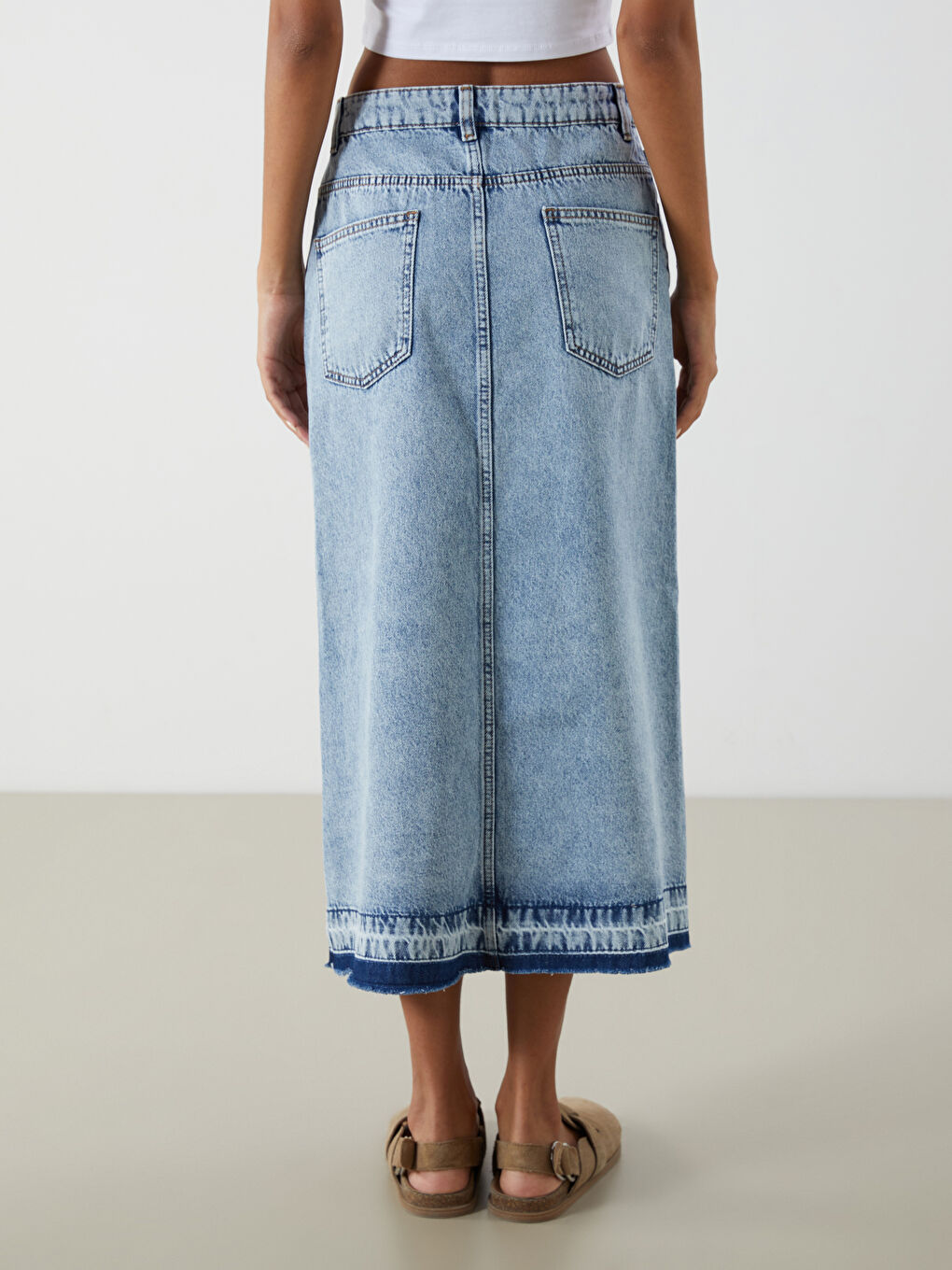 XSIDE Schlank Geschnittener Jeansrock -S53119Z8-S54
