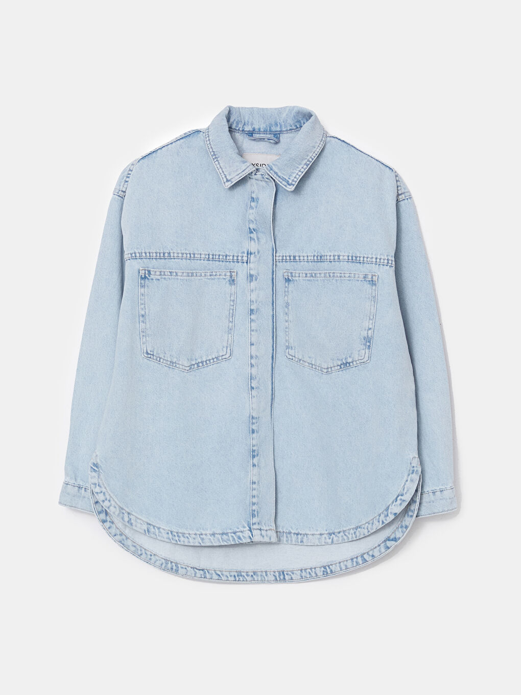 Shirt Collar Women's Jean Jacket -S53124Z8-S54