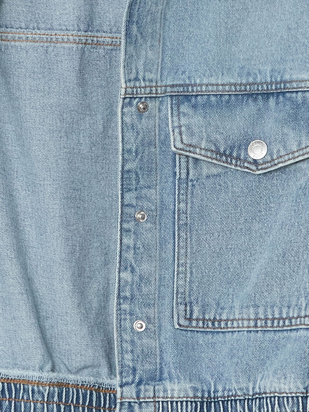 Collared Neck Women's Denim Jacket-5