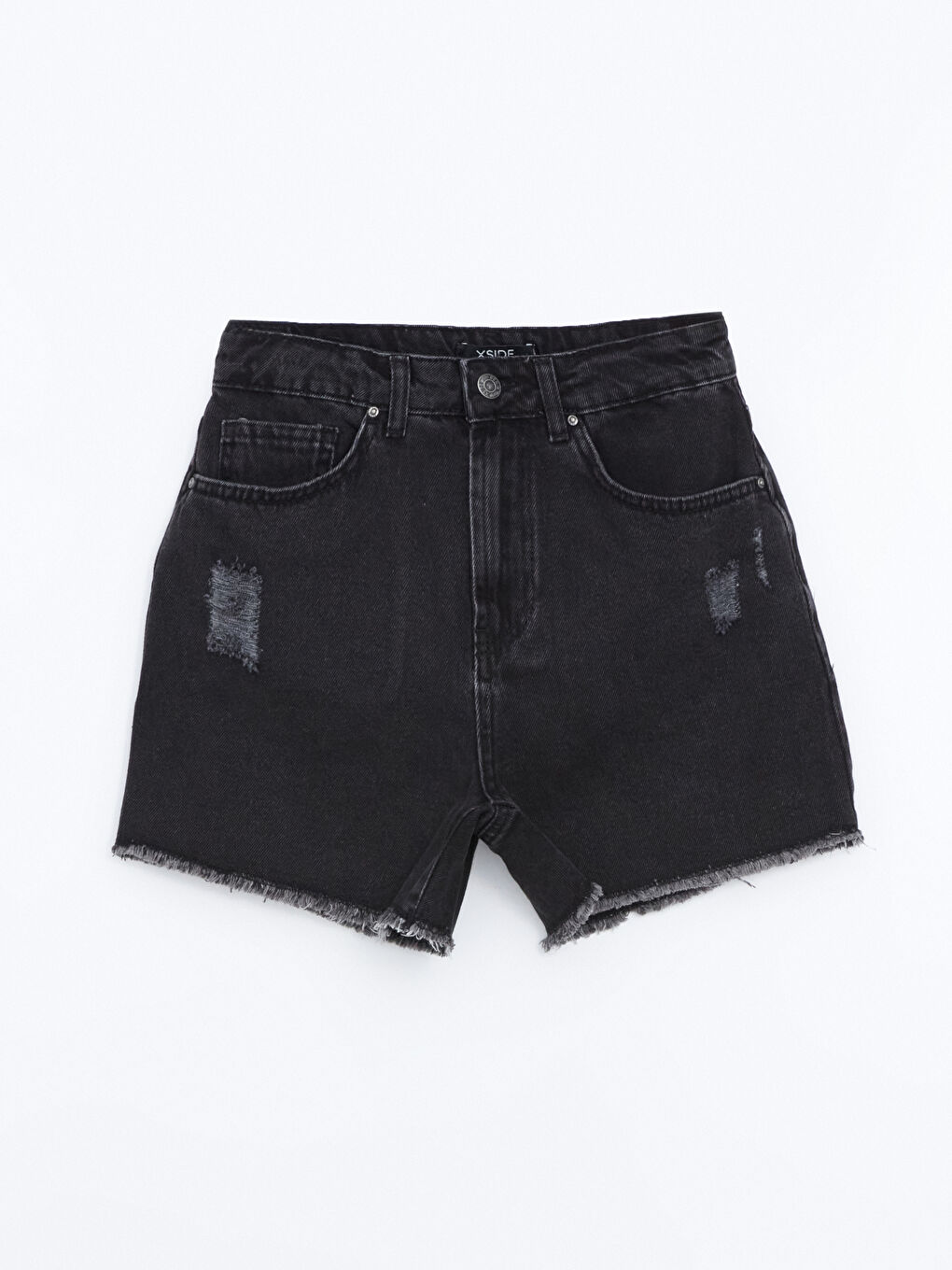 Women's Tight Fit Ripped Detailed Jean Shorts -S53128Z8-CVL