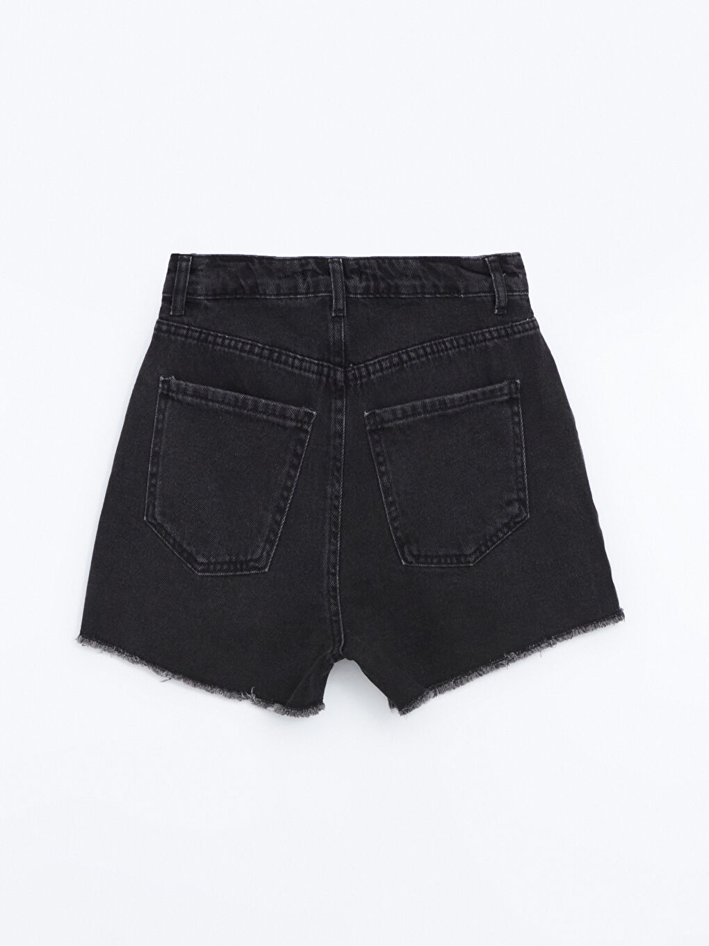 Women's Tight Fit Ripped Detailed Jean Shorts -S53128Z8-CVL